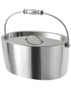 Fortessa Crafthouse Oval Ice Bucket With Lid In Silver