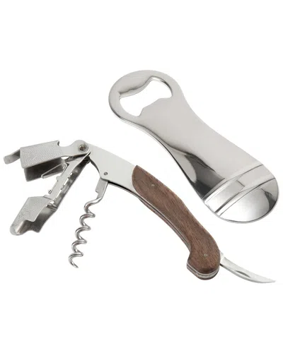 FORTESSA FORTESSA CRAFTHOUSE SIGNATURE 2PC WINE & BOTTLE OPENER SET