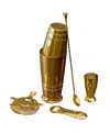 Fortessa Crafthouse Signature Gold Bartender Essentials Kit In Gold