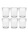 Fortessa D&v Veranda Double Old Fashioned Glasses, Set Of 6 In Clear