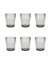 Fortessa D&v Veranda Double Old Fashioned Glasses, Set Of 6 In Gray
