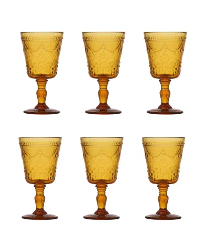 Fortessa Debutante Goblets, Set Of 6 In Yellow