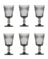 Fortessa Debutante Goblets, Set Of 6 In Smoke