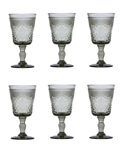 Fortessa Debutante Goblets, Set Of 6 In Smoke