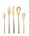 Fortessa Dragonfly 5-piece Flatware Set In Gold