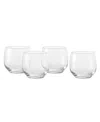 Fortessa Estiva Double Old-fashioned Glasses, Set Of 4 In Transparent