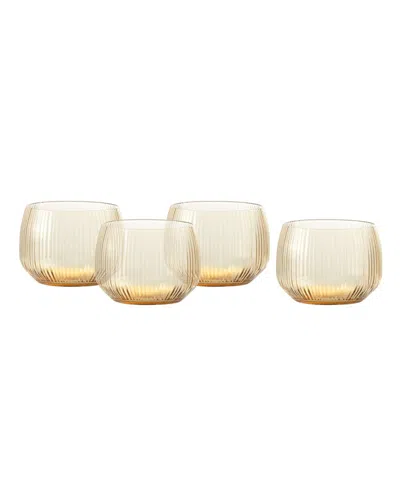 Fortessa Estiva Textured Short Tumbler Glasses, Set Of 4
