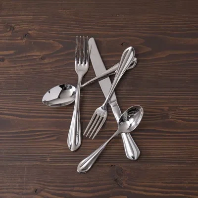 Fortessa Forge 20 Piece 18/10 Stainless Steel Flatware Set, Service For 4