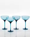Fortessa Gala Coupe Cocktail Glasses, Set Of 4 In Cornflower