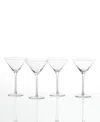 Fortessa Gala Martini Glasses, Set Of 4 In Transparent