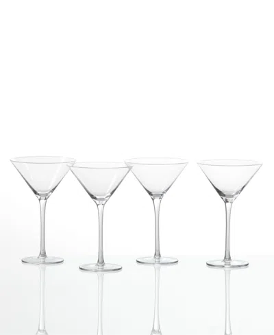 Fortessa Gala Martini Glasses, Set Of 4 In Transparent