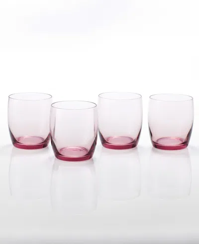 Fortessa Gala Short Beverage Glasses, Set Of 4 In Pink