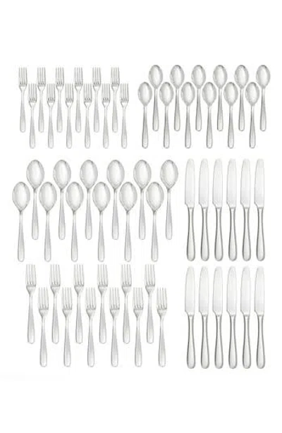 Fortessa Grand City 60-piece Flatware Set In Metallic