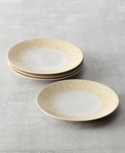 Fortessa Havana Coupe Dinner Plates, Set Of 4 In White