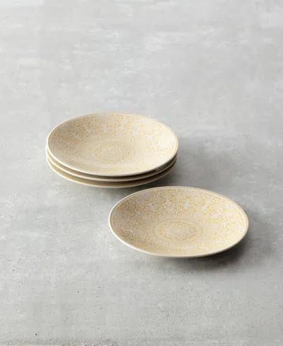 Fortessa Havana Coupe Salad Plates, Set Of 4 In Brown