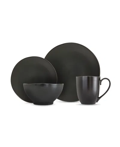 Fortessa Heirloom 16 Pc. Dinnerware Set, Service For 4 In Black