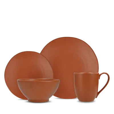 Fortessa Heirloom Terracotta 16-piece Dinnerware Set In Brown