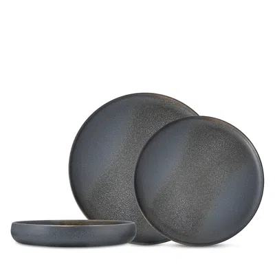 Fortessa Iceland Volcanic Gray 12-piece Dinnerware Set