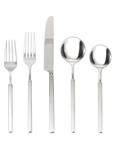 Fortessa Jaxson Brushed 5-piece Place Setting In Sliver