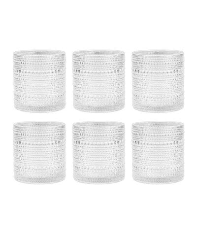 Fortessa Jupiter 13.9 oz Triple Old-fashioned Glass 6-piece Set In Clear