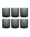 Fortessa Jupiter 13.9 oz Triple Old-fashioned Glass 6-piece Set In Storm