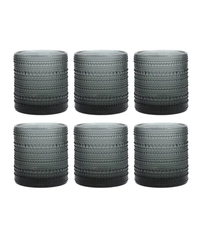 Fortessa Jupiter 13.9 oz Triple Old-fashioned Glass 6-piece Set In Storm