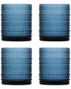 Fortessa Orbetto Outdoor Dof Glasses 10 Oz, Set Of 4 In Blue