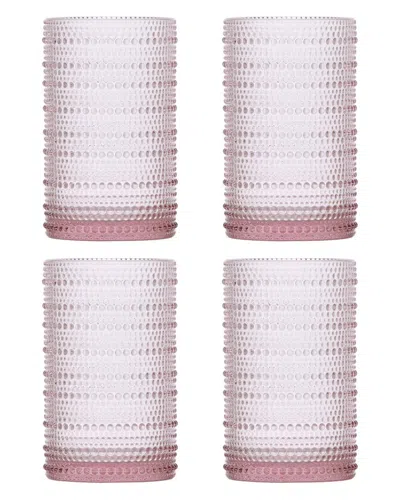 Fortessa Jupiter 4pc Old Fashioned Glasses In Pink