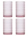 Fortessa Jupiter 4pc Old Fashioned Glasses In Pink