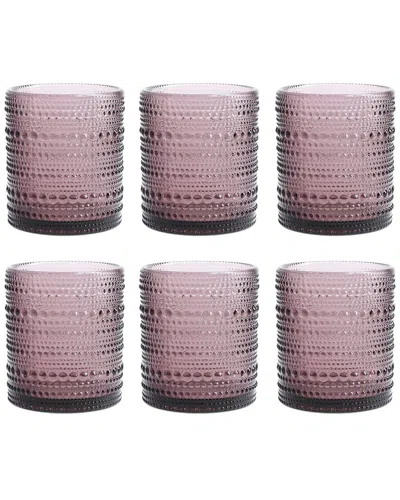 Fortessa Jupiter 6pc Old Fashioned Glasses In Purple