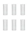 Fortessa Jupiter Collins Highball Glasses, Set Of 6 In Clear With Gold Rim