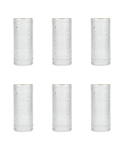 Fortessa Jupiter Collins Highball Glasses, Set Of 6 In Transparent