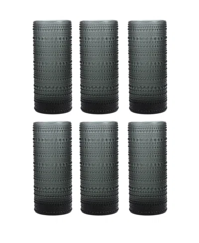 Fortessa Jupiter 10.8 oz Collins Highball Glass 6-piece Set In Storm