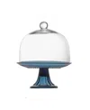 Fortessa Jupiter Cornflower 8.5" Cake Stand And Dome Set In Cornflower