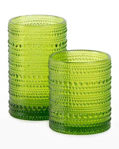 Fortessa Jupiter Dof Glass, 10oz., Set Of 6 In Green