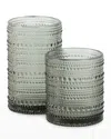 Fortessa Jupiter Dof Glass, 10oz., Set Of 6 In Grey
