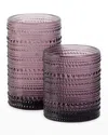 Fortessa Jupiter Dof Glass, 10oz., Set Of 6 In Purple