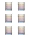 Fortessa Jupiter Double Old Fashioned Glasses, Set Of 6 In Iridescent