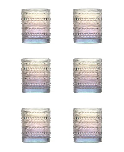 Fortessa Jupiter Double Old Fashioned Glasses, Set Of 6 In Iridescent