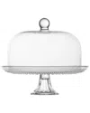 Fortessa Jupiter Pink 13" Cake Stand And Dome Set