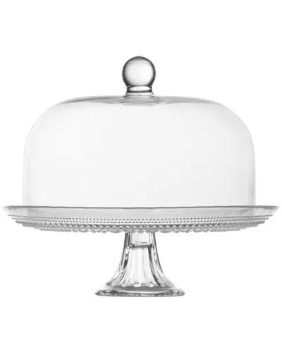 FORTESSA FORTESSA JUPITER GLASS 13IN CAKE STAND & DOME SET