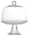 Fortessa Jupiter Glass 8.5in Mini Cake Stand & Dome Set