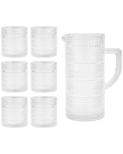 FORTESSA FORTESSA JUPITER GLASS PITCHER & 6 DOF GLASSES SET