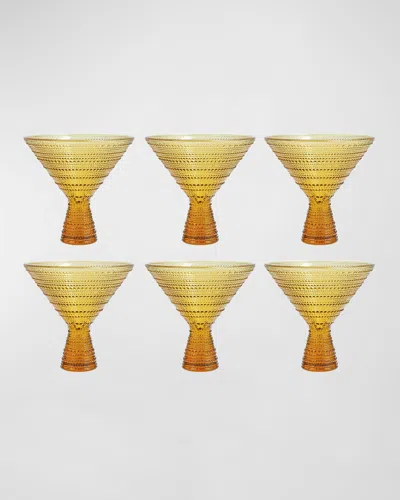 Fortessa Jupiter Martini Glasses, Set Of 4 In Gold