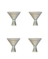 Fortessa Jupiter Martini Glasses, Set Of 4 In Iridescent