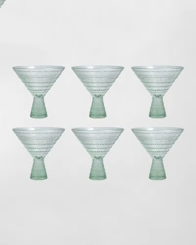 Fortessa Jupiter Martini Glasses, Set Of 4 In Green