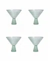 Fortessa Jupiter Martini Glasses, Set Of 4 In Sage