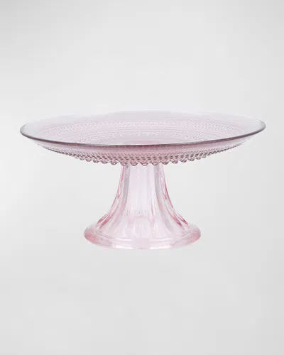 Fortessa Jupiter Cornflower Cake Stand In Pink