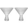 Fortessa Jupiter Set Of 2 Martini Glasses In Clear