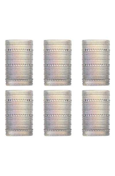 Fortessa Jupiter Set Of 6 Beverage Glasses In Iridescent